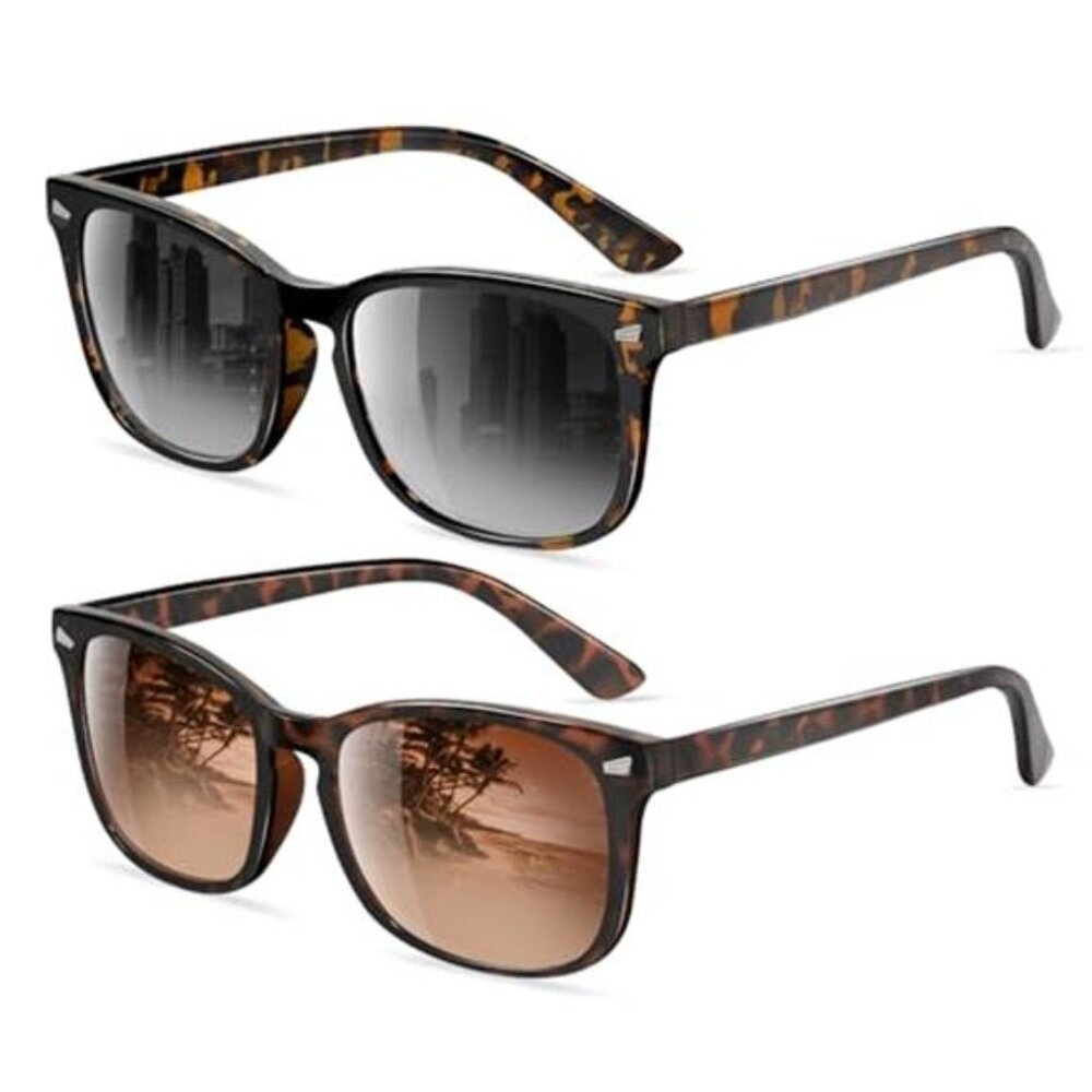 Polarized Sunglasses Women Men UV Protection Classic Rectangle Shades